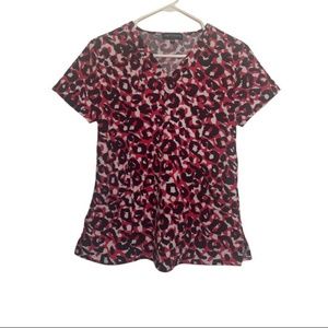 3/$30 Options scrub top animal print 3 pocket